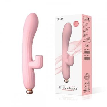 Imagem de LILO Emily Vibrador, Silicone Rosa, Função de Sucção e Vibração