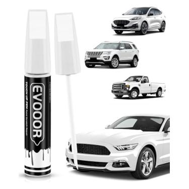 Imagem de EVOOOR YZ/Z1/M6887 Tinta de retoque branca Oxford para Ford – Caneta de tinta 2 em 1 para reparo de lascas e cortes