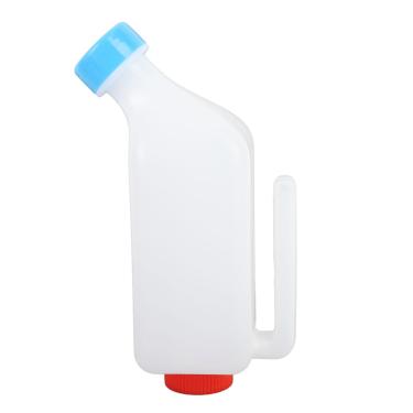 Imagem de 800 Ml de Bezerros de Cabra Garrafa de Alimentação de Cabra, Garrafa de Leite de Design Pendurada Com Função Quantitativa Double Lid Little Goat Alimentador de Potera Rabinos