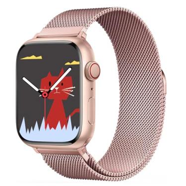 Imagem de Yaber Pulseira de aço inoxidável milanesa compatível com Apple Watch séries 10, 9, 8, 7, 6, 5, 4, 3, 2 e 1, Ultra, SE, feminino e masculino