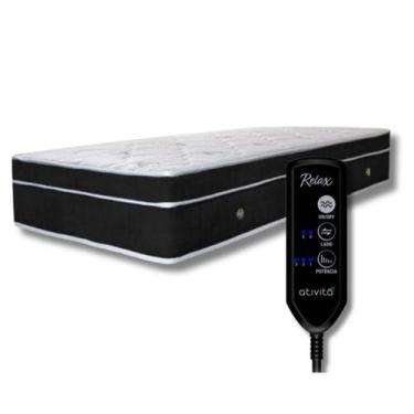 Imagem de Colchão Com Massageador Solteiro 0,88x1,88 cor Preto ALLMAG