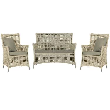 Imagem de  Jogo Sofá e 2 Poltronas de Área Igapó Alumínio