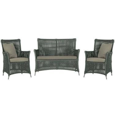 Imagem de  Jogo Sofá e 2 Poltronas de Área Igapó Alumínio