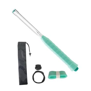 Imagem de menolana Badminton Racket Swing Stick, Feedback do som da ferramenta auxiliar, ferramenta de treinamento de badminton Badminton Swing Training Aid, Verde
