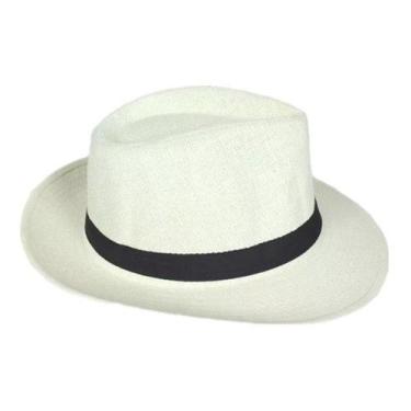 Imagem de Chapeu Panama Palha Sintetica Aba Larga Moda Tropical 60025 - oem, Beg