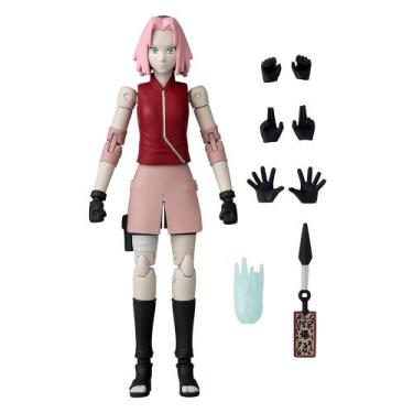 Imagem de Boneco bandai anime heroes naruto - sakura haruno, Rosa