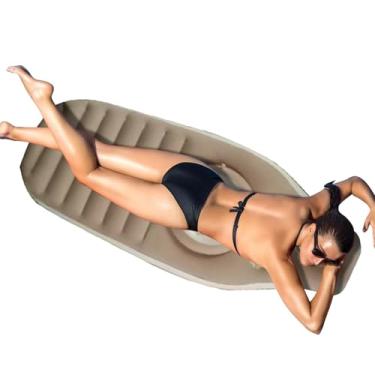 Imagem de Colchão Inflável para Barriga de Grávida - Boia Inflável Para Piscina | Colchão Ar Maternidade Superfície Flockada Antiderrapante Conforto Para Dormir De Bruços