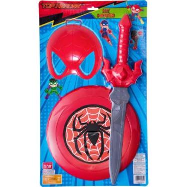 Imagem de Kit Infantil Fantasia Homem Aranha - Toy Master