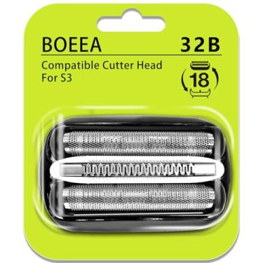 Imagem de Cabeça de barbear 32B para Braun Series 3, lâmina de substituição e cassete de corte adequada para máquina de barbear Braun 3000s 3010s 3020s 3030s 3040s 3050cc 3070cc 3080s 3090cc 320 330 340 350cc