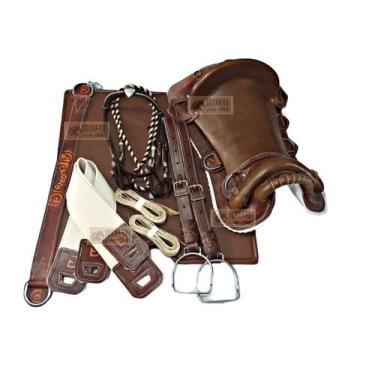 Imagem de TOP Sela CHILENA PAULISTA Montaria completa  CAVALO Laço - SELARIA SER