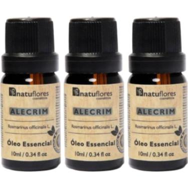 Imagem de OLEO ESSENCIAL ALECRIM PURO 10ml NATUFLORES KIT 3 UND