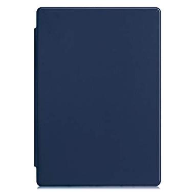 Imagem de Para Microsoft Surface Pro 7 2019 / Pro 6 2018 / Pro 5 1796 2017 / Pro 4 1724 2015 capa de tablet, luxuosa, leve, ultrafina, capa de couro com suporte tipo capa de teclado, Dark Blue