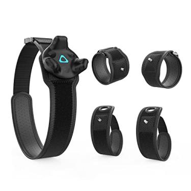 Imagem de AMVR 5-Pcs Full Body Straps for HTC Vive VR Tracker/Tracker(3.0) - Adjustable Waist Belts, Wrist Band Accessories (Tracker Sold Separately)