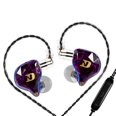 Imagem de Monitor de ouvido intra-auricular ND NX2, fones de ouvido HiFi IEM, som de graves profundos, fones de ouvido para jogos de som nítido com cabo destacável