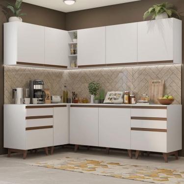 Imagem de Cozinha Completa De Canto Madesa Reims 382002 Branco
