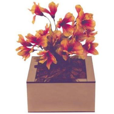 Imagem de Vaso Grande Espelhado Bronze Centro De Mesa