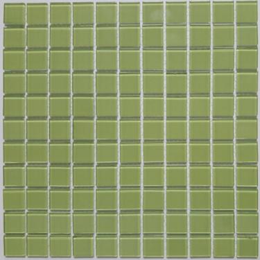 Imagem de Pastilha De Vidro Quadrados De 2,5cm Cristal Glass Mosaic 30cmx30cm (placas) Verde