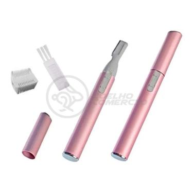 Imagem de Mini Aparador Depilador Elétrico Remover Pelos Lmf-1102 Rosa