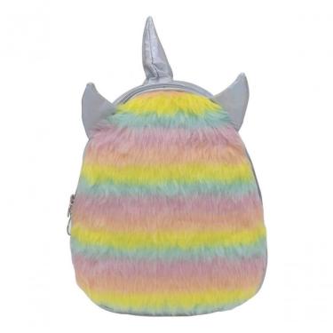 Imagem de Mochila Costas Feminina Infantil Prateado Unicórnio 29x25cm