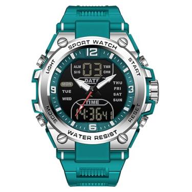 Imagem de findtime Relógio digital masculino esportivo à prova d'água, cronômetro militar, alarme, relógio de pulso masculino para corrida, natação, relógio de rosto grande, analógico, relojes para hombres