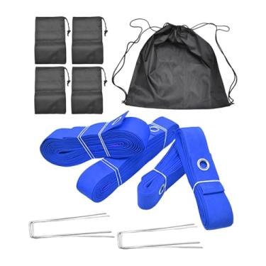 Imagem de UGPLM Conjunto de Acessórios para Vôlei de Praia com Âncoras E Corda, Azul