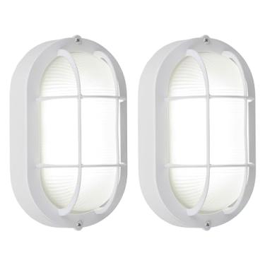 Imagem de GRUENLICH Luminária De Teto Led Gruenlich, Embutida Na Parede Ou No Teto, 6 W, 600 Lúmens, Regulável Em 5000 K, Luz Do Dia Branca, Para Áreas Externas, Com Caixa Alumínio, Acabamento Branco, Pacote