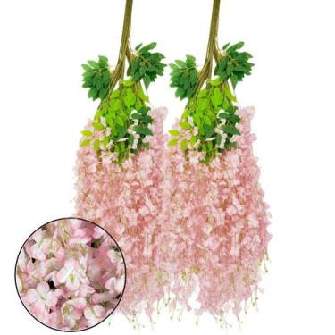 Imagem de Kit Cerejeira Pessegueiro Pendente Artificial 12 Galhos - Flor Imp