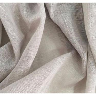 Imagem de Cortina de Pia Voil Linho Flame 1,40m x 0,80cm Cozinha