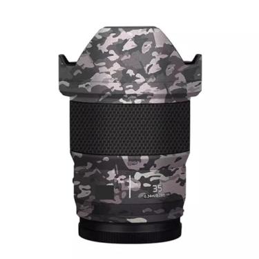 Imagem de Película protetora de lente de câmera película protetora de vinil adesivo premium para Panasonic Lumix S 35 mm F1.8 decalque de fotografia 35 1.8 (Camuflagem de campo)