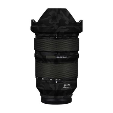 Imagem de Adesivo de câmera antiarranhões com tampa de lente para Panasonic Lumix S 24-70 mm F2.8 Película protetora decalque protetor corporal 24-70 2.8 (Shadow Camo Black)