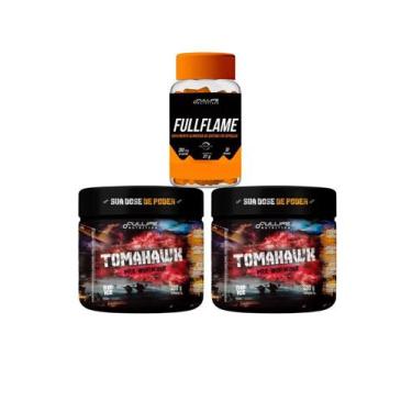 Imagem de Kit 2x Pré-treino Tomahawk 380g + Fullflame 30 cap - Fullife - Fullife