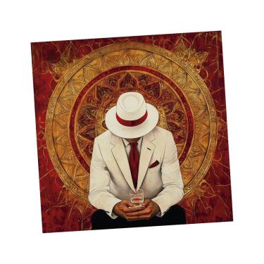 Imagem de Toalha para Leitura de Tarô é Pilintra Detalhada 70 cm