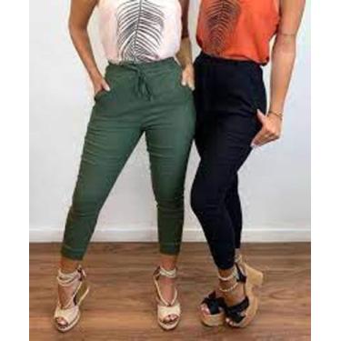 Imagem de Calça feminina jogger bengaline - Filo modas, Terra cota, M