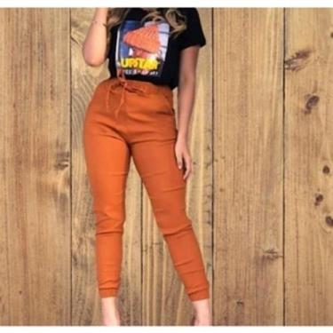 Imagem de calça feminina jogger bengaline mulher - filo modas, Verde, M