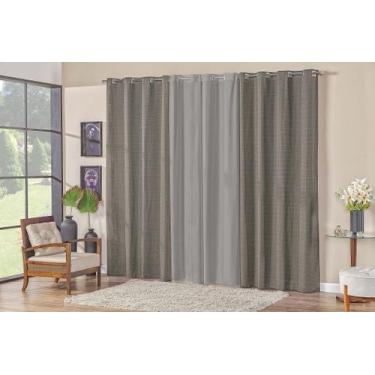 Imagem de Cortina Monet - Casa Artuz, 3m, Chumbo