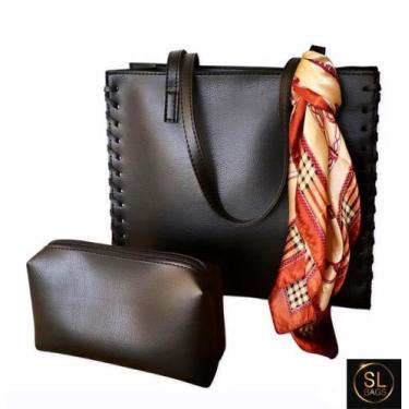 Imagem de Bolsa soft color - SL BAGS, Preto