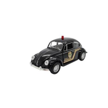 Imagem de Miniatura Volkswagen Fusca 1967 Policia Federal Metal 1:32 - Kinsmart,