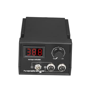 Imagem de Chusui 60W 220V 29PCS Woodburner Wood Burning Tool Kit Ajustável 0℃-800℃ Display digital Woodburning Pyrography Pen Machine Set Ferro de solda elétrico com 2PCS Pens + 20PCS Wire Pen Tips + 2PCS Pe ZL