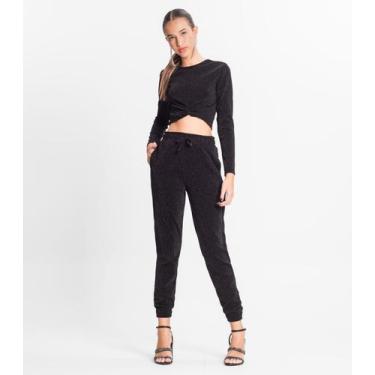 Imagem de Calça Jogger Juvenil Feminina Minty Preto, 14, Preto
