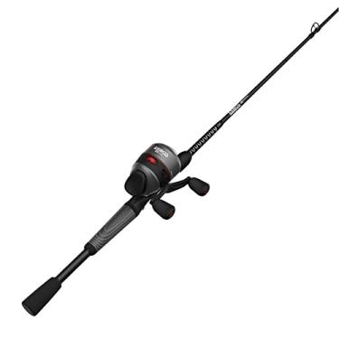 Imagem de Zebco Carretel Spincast 33 Rhino e conjunto de 2 peças de vara de pesca, vara de vidro eletrônico durável com alça ComfortGrip, molinete de pesca antirreverso Quickset, multi (ZR33602MA.NS3)