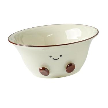 Imagem de IEUDNS Tigela de Iogurte para Salada, Tigela de Sobremesa de Porcelana, Decoração Compacta, Copo Engraçado, Caneca de Cerâmica para Café, Sobremesa de, Capacidade 600 Ml