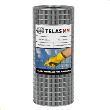 Imagem de Tela Soldada 25mm Proteção Portões Pets Jardim 20m X 0,50m