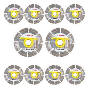 Imagem de Kit 10 Discos Diamantados 105mm Segmentado Bosch