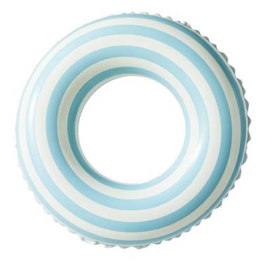 Imagem de BAITEMJIA Boias De Piscina Para Crianças 5 A 10 Anos, Brinquedos Natação, Infláveis, Listras Simples, Natação Fofas, Aquáticas Festa Na Praia (Pirulito Azul)
