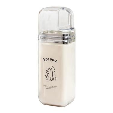 Imagem de GIBZ Suporte de escova de dentes portátil 3 em 1, estojo de pasta de dente para viagens em família, organizador bonito para acampamento, viagem de negócios, banheiro, padrão de cachorro