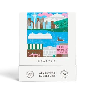 Imagem de Reach International Outfitters Seattle Adventure Bucket List: 50 Scratch-Off Cards for Outdoor Activities, Tourist Attractions, and Road Trips - Perfect Travel Gift and Guide for Exploring Seattle