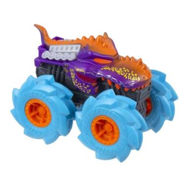 Imagem de Hot Wheels Monster Trucks Veículo de Brinquedo Pneus Todo-o-Terreno Escala 1:43 para crianças a partir de 3 anos
