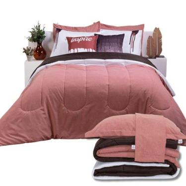 Imagem de Kit 7 Pçs Edredom Queen Colorful Linho Hipercal 400 Fios - Mr Enxovais