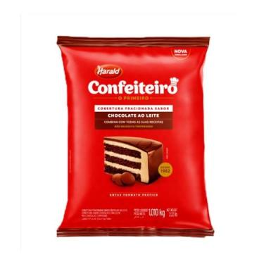 Imagem de Gotas de Chocolate Fracionado Confeiteiro Ao Leite 1,010kg - Harald