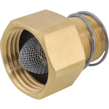 Imagem de General Pump Adaptador de mangueira de jardim de lavadora de pressão de latão - 200 PSI, 1,27 cm NPT-M, latão, número do modelo ND10032P